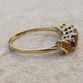 Garnet and Citrine Ring in 9ct Gold, a UK Q1/2 or a US 8 3/4