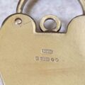 Engraved Heart Padlock in 9ct Gold