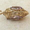 Luscious Lantern Pendant with Amethyst in 9ct Gold