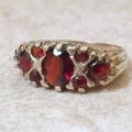 Garnet Multi Stone ring in 9ct Gold.