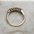 Two Row Blue Sapphire Ring in 9ct Gold, a UK K or a US 5 1/2.