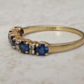 Sapphire and Diamond Ring in 18ct Gold, a UK O or a US 7 1/2