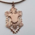 Vintage Ornate Medallion Pendant in 9ct Rose Gold