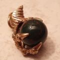 Dragon or Eagle Claw with Bloodstone Ball Pendant in 9ct Gold