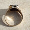 Hematite Intaglio Centurion Signet Ring in 9ct Gold.