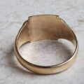 Larger Size Signet Ring in 9ct Gold.