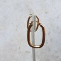 Squared Hoop Earrings in 9ct Gold