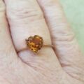 Citrine Heart Ring in 9ct Gold.