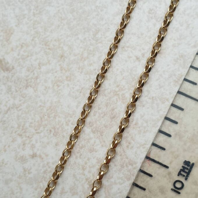 Fine Belcher Chain in 9ct Gold, 18 inch length