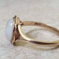 Oval Moonstone Ring in 9ct Gold, a UK O 1/2 or a US 8