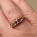 REGARD Acrostic Ring in 9ct Gold, a UK L 1/2 or a 6 1/4