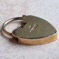 Engraved Heart Padlock in 9ct Gold