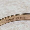 Spinel and Diamond Half Eternity Stacking Ring in 9ct Gold, a UK L or a US 6