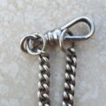 Sterling Silver Curb Chain with T Bar and Dog Clip