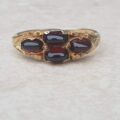 Garnet Cabochon Ring in 9ct Gold,  a UK N 1/2 or a US 7.