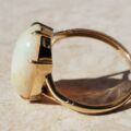 Huge Oval Opal Solitaire Ring in 9ct Gold, a UK K or a US 5 3/4.