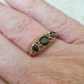 Garnet Gypsy Ring in 9ct Gold.