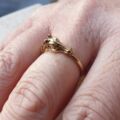 Horse Head and Mane Ring in 9ct Gold,  a UK O or a US 7 1/4.