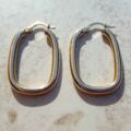 Squared Hoop Earrings in 9ct Gold