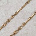 Antique Fancy Link Paperclip Chain Necklace in 9ct Gold, 18 inches.
