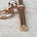 Simple T Bar Fob Pendant in 9ct Rose Gold
