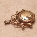 Spinning Locket Fob Pendant in 9ct Gold