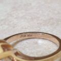 Pale Amethyst and White Topaz Ring in 9ct Gold, a UK K 1/2 or a US 5 3/4
