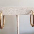 Squared Hoop Earrings in 9ct Gold