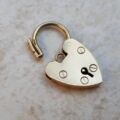 Large Plain Heart Padlock in 9ct Gold