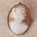 Exquisite Cameo Brooch or Pendant in 9ct Gold