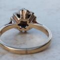 Flower Sapphire and Diamond Rose Ring in 9ct Gold, a UK J 1/2 or a US 5 1/4.