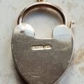 Large Simple Heart Padlock in 9ct Gold