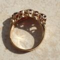 Multistone Garnet Ring in 9ct Gold,  a UK J or a US 5.