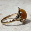 Tigers Eye Ring in 9ct Gold, a UK M 1/2 or a US 6 3/4.