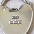 Reserved – Plain Heart Padlock in Sterling Silver