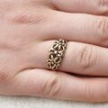 Fancy Knot Ring in 9ct Gold,  a UK K 1/2 or a US 5 3/4.