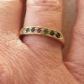 DEAREST Acrostic Ring on 9ct Gold,  a UK O or a US 7 1/2.