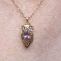 Luscious Lantern Pendant with Amethyst in 9ct Gold