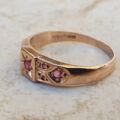 Star Set Ruby Ring in 9ct Rose Gold, a UK O 1/2 or a US 7 3/4