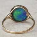 Abalone Shell Ring in 9ct Gold,  a UK R 1/2 or a US 9 1/4
