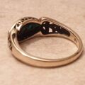 Vintage Turquoise Paste Ring in 9ct Gold,  a UK M – M 1/2 or a US 6 1/2.