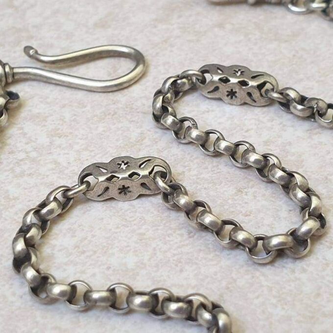 Antique Albertina Watch Chain with Tassle