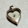 Delightful Floating Diamond Heart Pendant in 9ct Gold