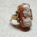 Huge Cameo Ring in 9ct Gold, a UK J or a US 5