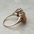Seven Stone Opal Cluster Ring in 9ct Gold, a UK M 1/2 – N or a US 6 3/4