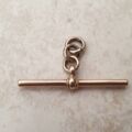 Plain T Bar Pendant Fob in 9ct Rose Gold