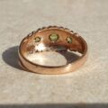 Peridot Gypsy Ring in 9ct Rose Gold,  a UK L 1/2 or a US 6.