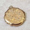 Ornate Flower Locket in 9ct Gold