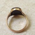 Onyx Solitaire Ring in 9ct Gold, a UK G or a US 3 1/2