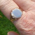Antique Shield Ring in 9ct Gold.